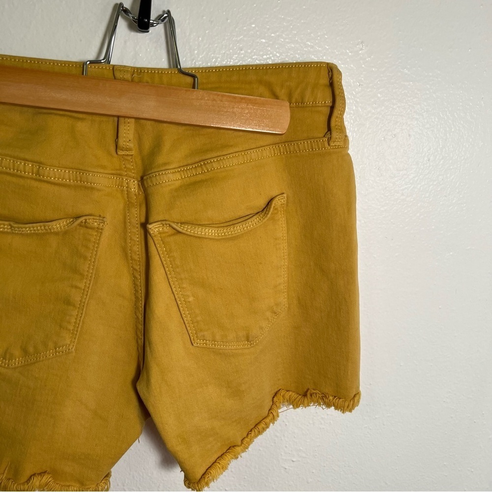 Universal Thread Cut Off Jean Shorts Mustard Yellow 2/26 - Picture 9 of 11